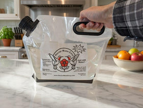 BugSnub reusable container with handle and cap for storage and reuse