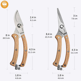 BUGUI bypass pruning shears offering clean, precise cuts