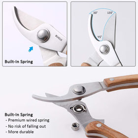 BUGUI long straight-tip clippers reach tight spots