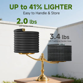 Lightweight and portable Buheco hose ready for quick garden chores