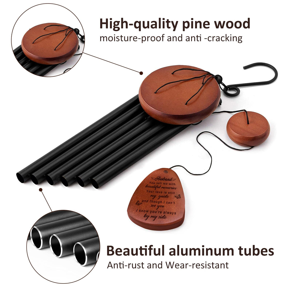 Buioata garden windchime enhances outdoor space with meaningful, serene memory.