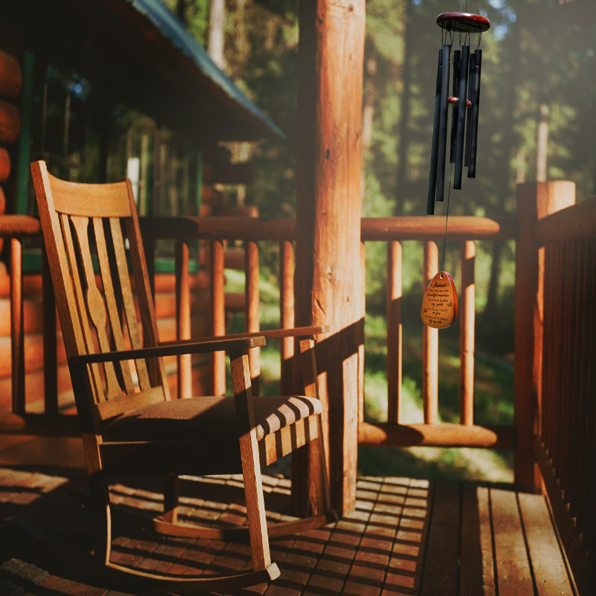 Buioata husband memorial windchime invites personal remembrance in home or garden.