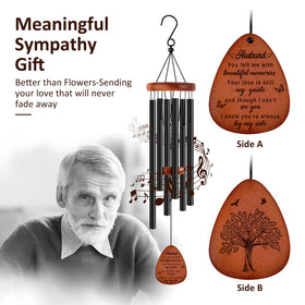 Buioata wooden memorial windchimes provide durable outdoor memorial decor.