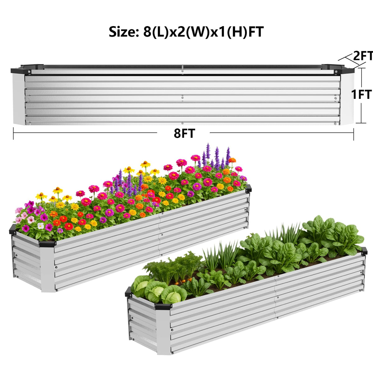 Bujijun galvanized metal side panel ensures a sturdy frame.