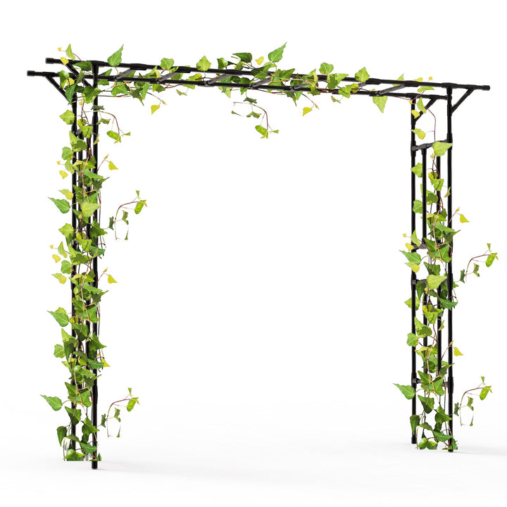 BUKLIYN Garden Arch 100in length creates a grand lawn entry for events.