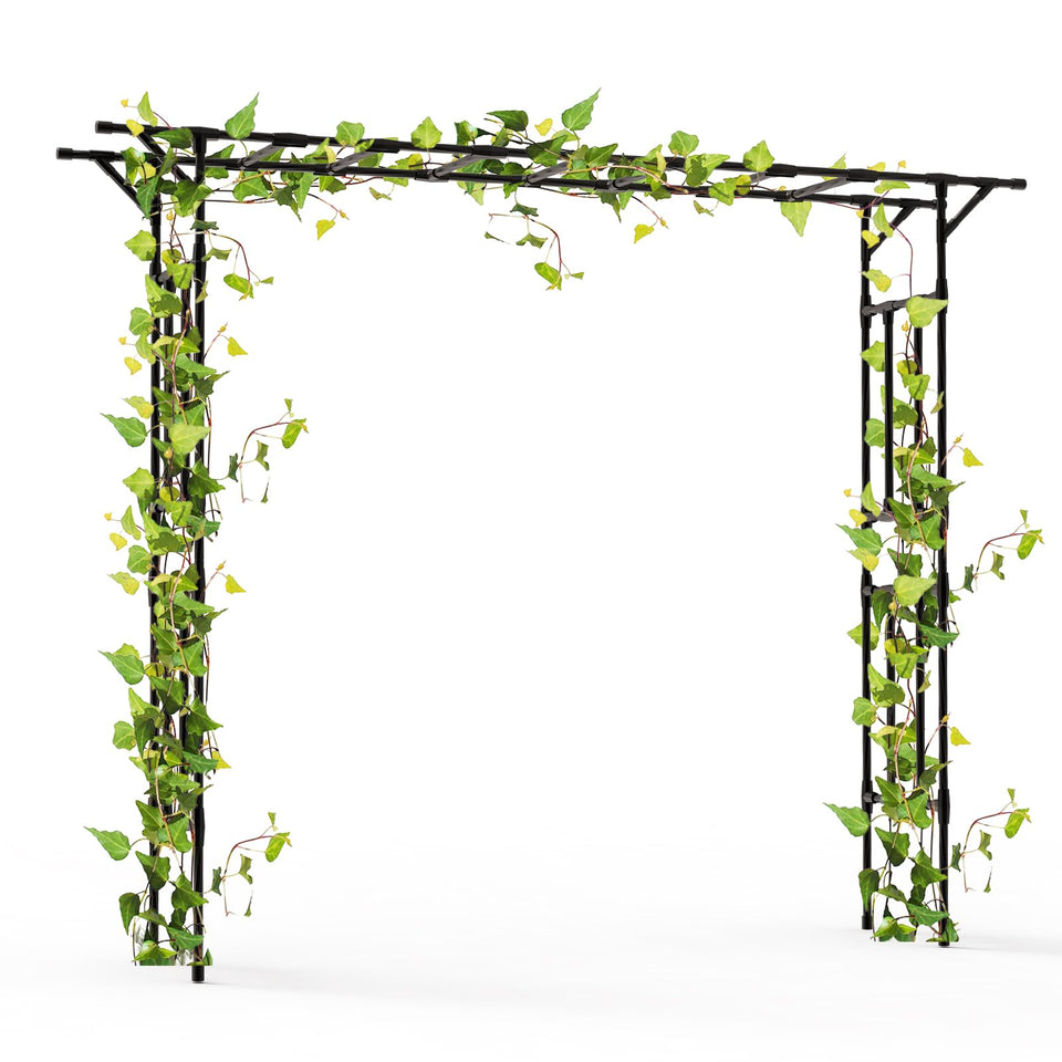 BUKLIYN Garden Arch 100in length creates a grand lawn entry for events.