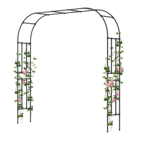 BUKLIYN garden arch trellis side view showing sturdy support for climbing plants