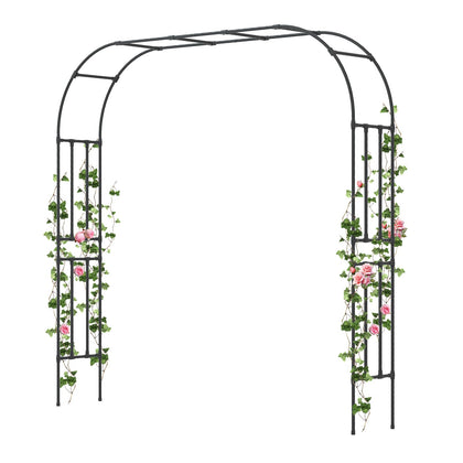 BUKLIYN garden arch trellis side view showing sturdy support for climbing plants