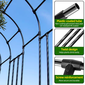 BUKLIYN garden arch trellis ready for modular setup saves installation time.