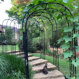 BUKLIYN garden arch trellis enhances courtyards and patios as a focal point.