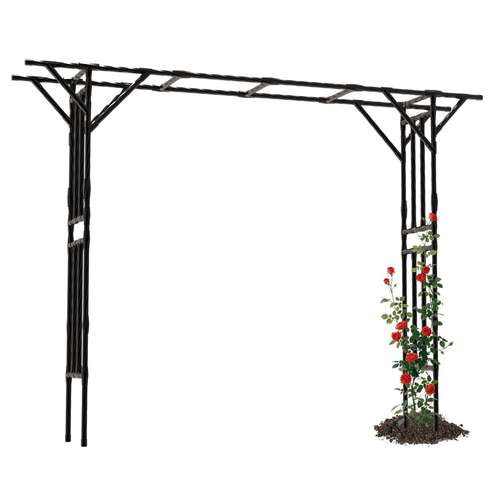 BUKLIYN Supersize Flattop Arch assembly process showing easy setup outdoors