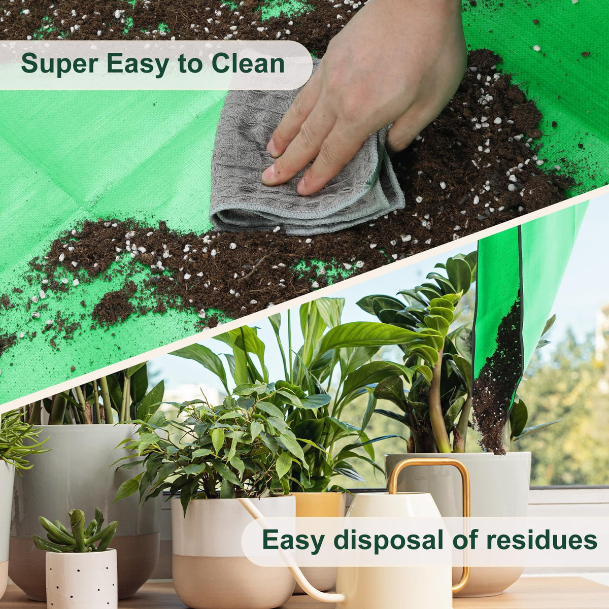 Bukmialy repotting mat multipurpose for potting pruning and seed planting.