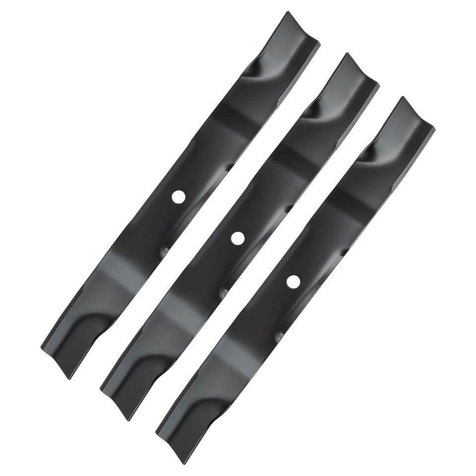 Bularie high lift blade front view on 60-inch deck for clean cuts