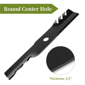 Bularie 103-6401 replacement blade showing precision teeth for mulch