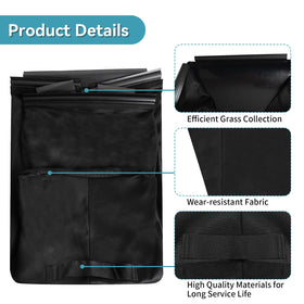 Bularie grass bag side view showing durable fabric and spacious capacity.