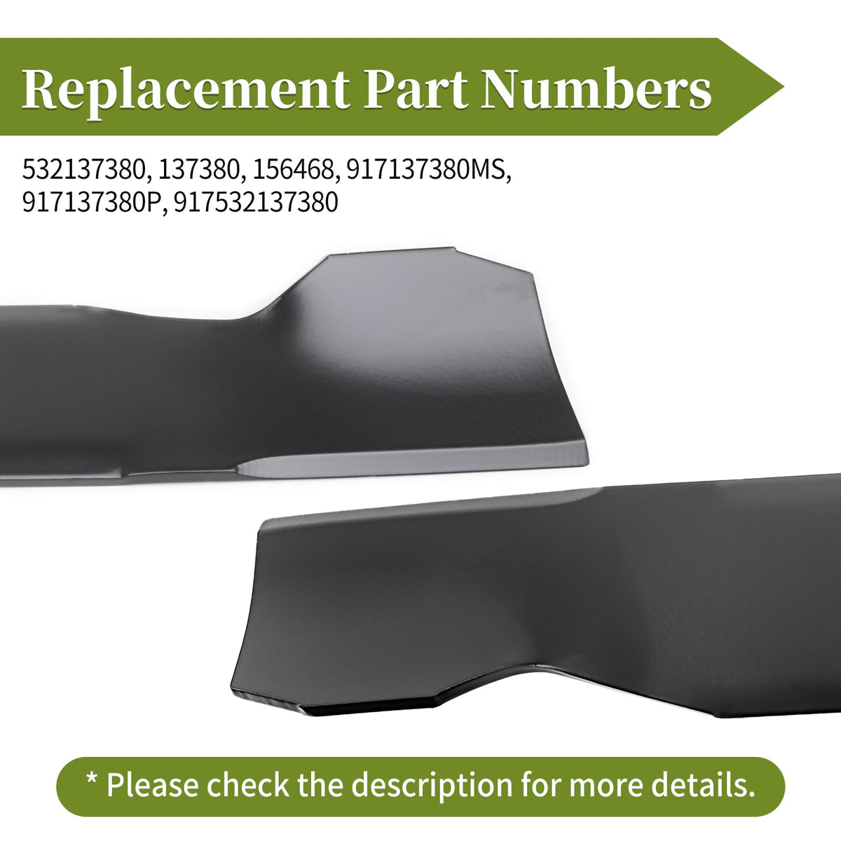 Bularie three-pack blades ready for installation on deck.