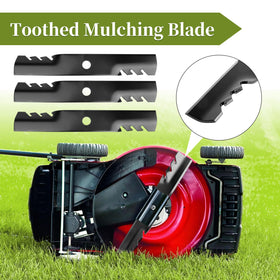 Bularie 3 pack mulching blades ready for quick blade swap