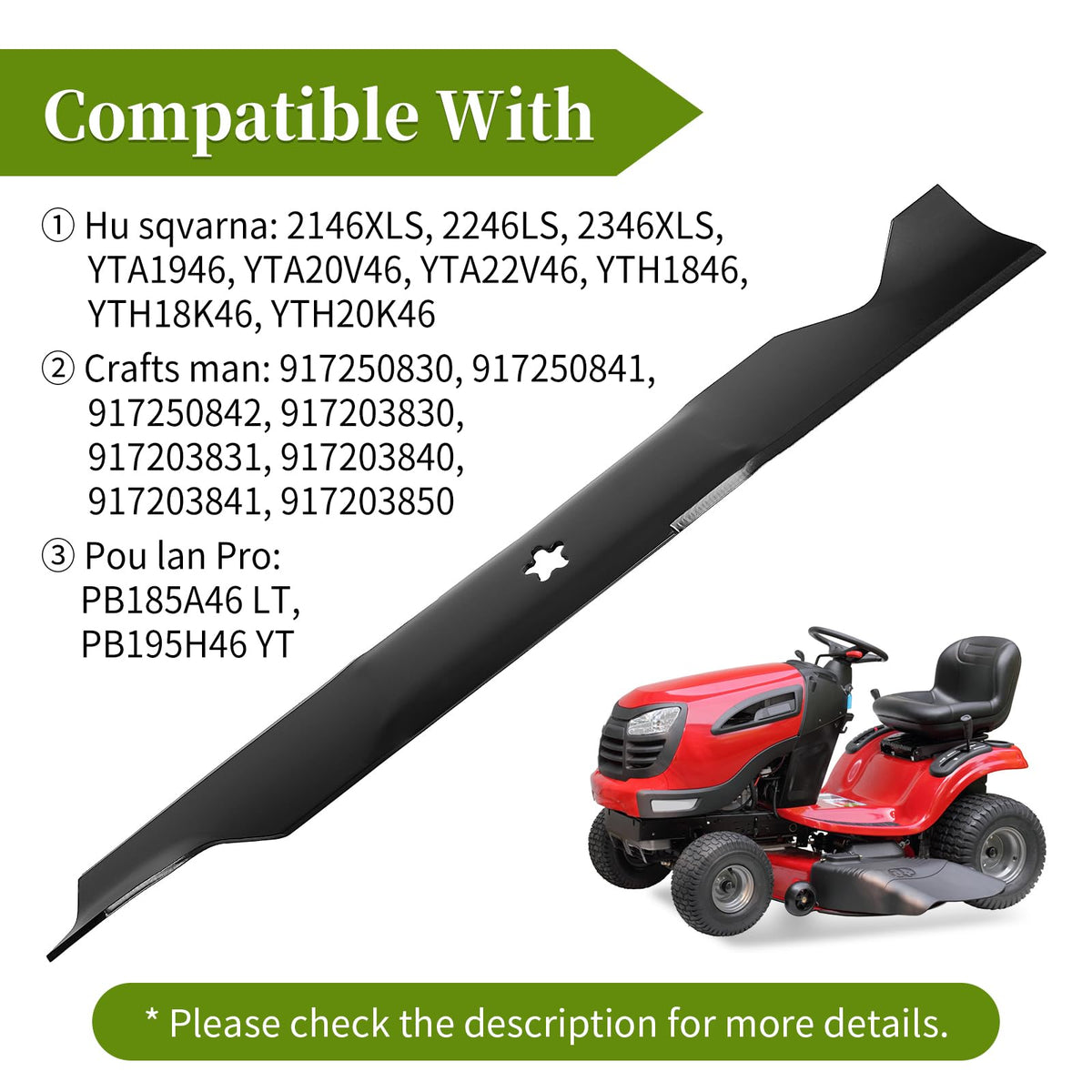 High-quality steel construction of Bularie 405380 blade.