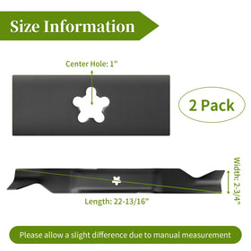 Two sharpened blades included for quick replacement.