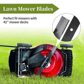 Bularie compatible 42-inch decks enhance mowing versatility.