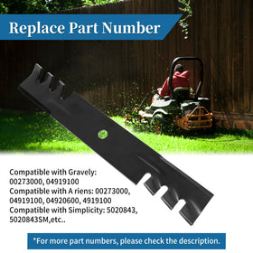 Side-discharging mulching performance with Bularie 5020843 blades
