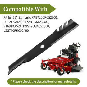 Bularie 52in Exmark compatibility visual shows easy fit