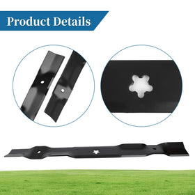 Brand Bularie 532403107 two-pack mower blades; great value with quick replacements.