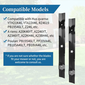 Brand Bularie 532403107 blade; razor-sharp carbon steel for clean mowing.