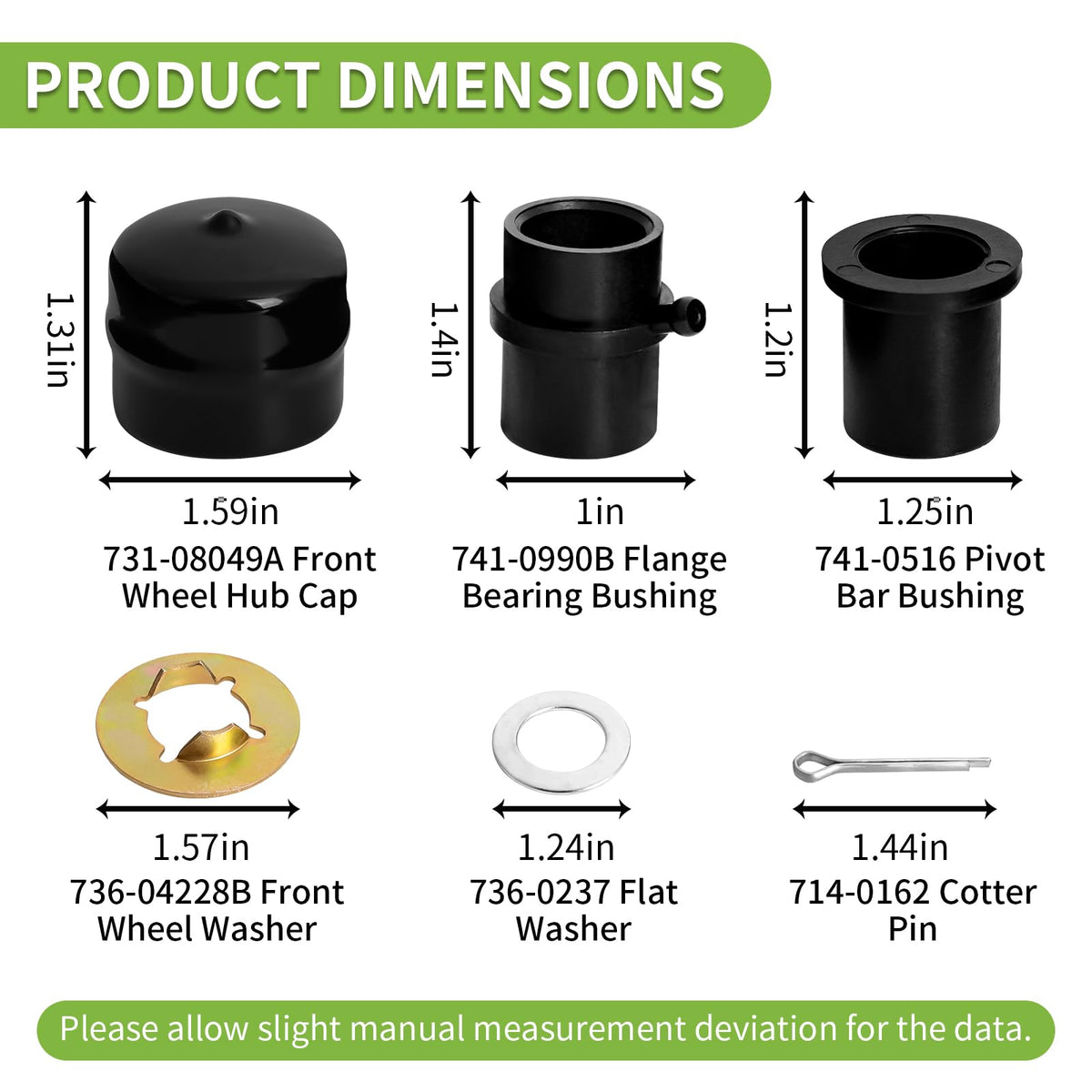 Bularie 741-0990B flange bearing bushing for durable wheel support