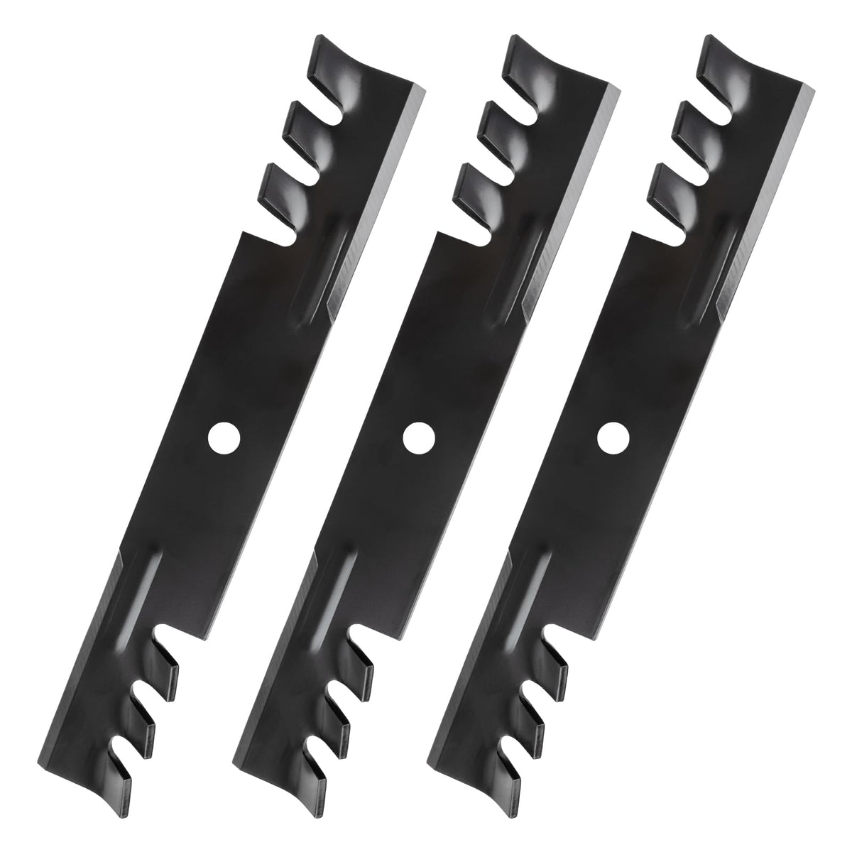 Bularie 795757 mulching blades close-up teeth for durable lawn mowing.