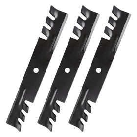 Bularie 795757 mulching blades close-up teeth for durable lawn mowing.