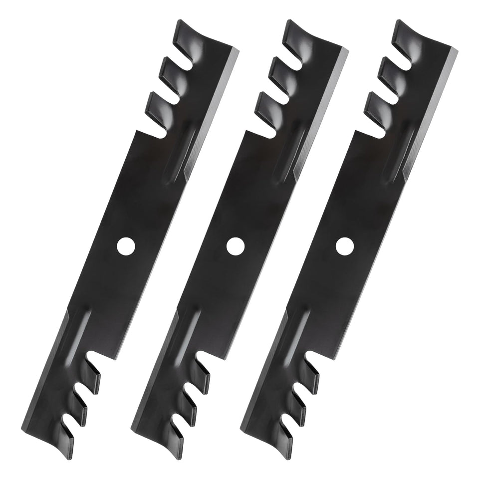 Bularie 795757 mulching blades close-up teeth for durable lawn mowing.