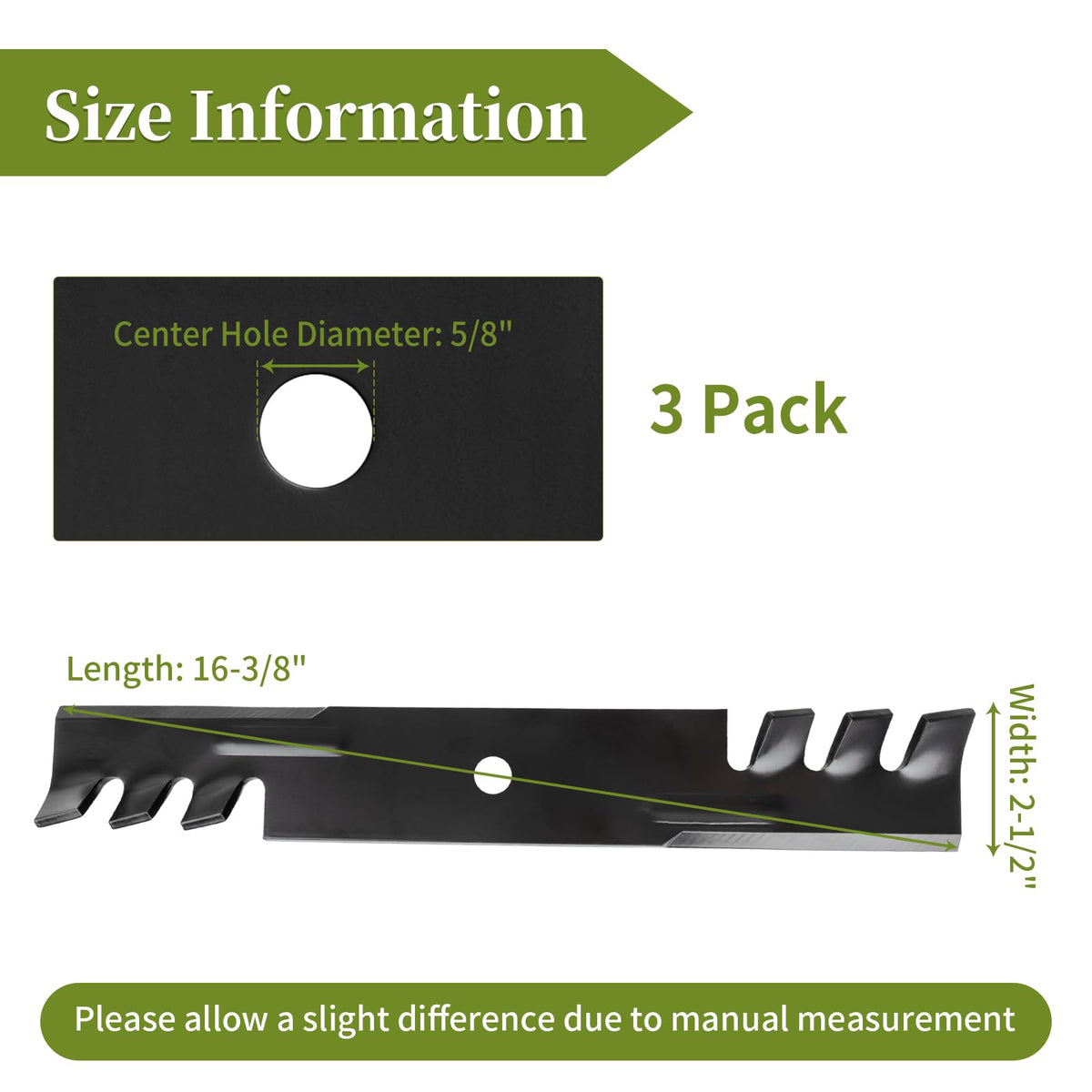 Bularie 795757 blades compatible with John Deere for even cutting results.