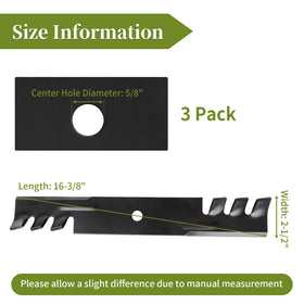 Bularie 795757 blades compatible with John Deere for even cutting results.
