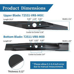 Bularie bottom blade 72511-VR8-M00 enhancing ground contact and balance.