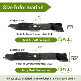 Bularie center blade 942-04124 top view shows mounting pattern.