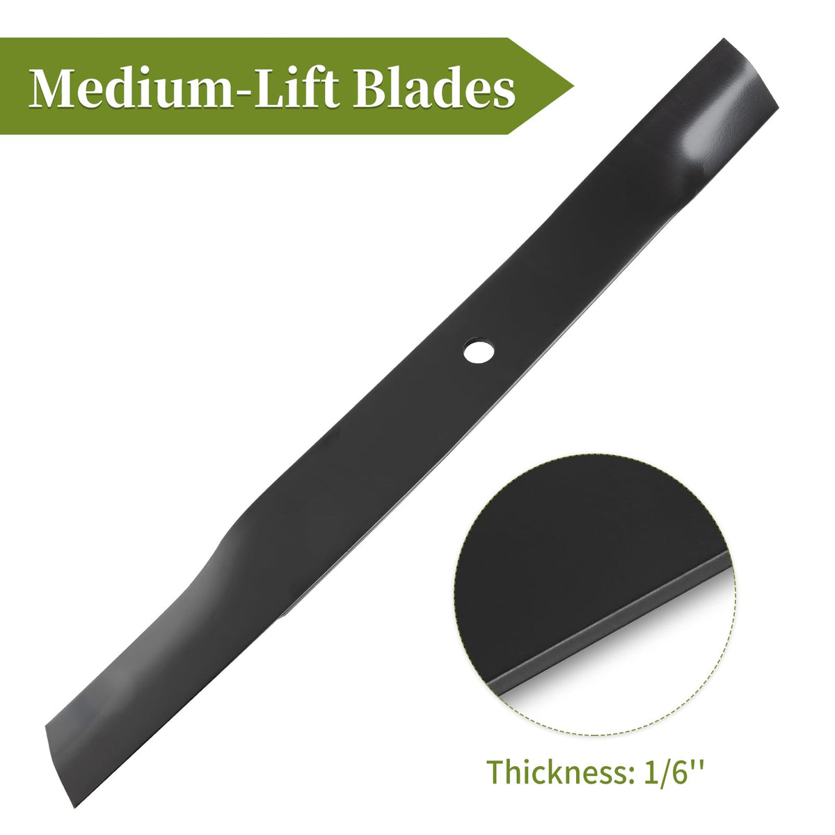 Bularie easy-install blades simplify replacement on compatible mowers.