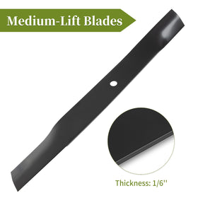 Bularie easy-install blades simplify replacement on compatible mowers.