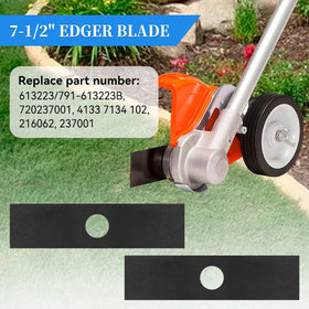 Bularie edger blade 1 inch center hole showing fit with compatible edgers