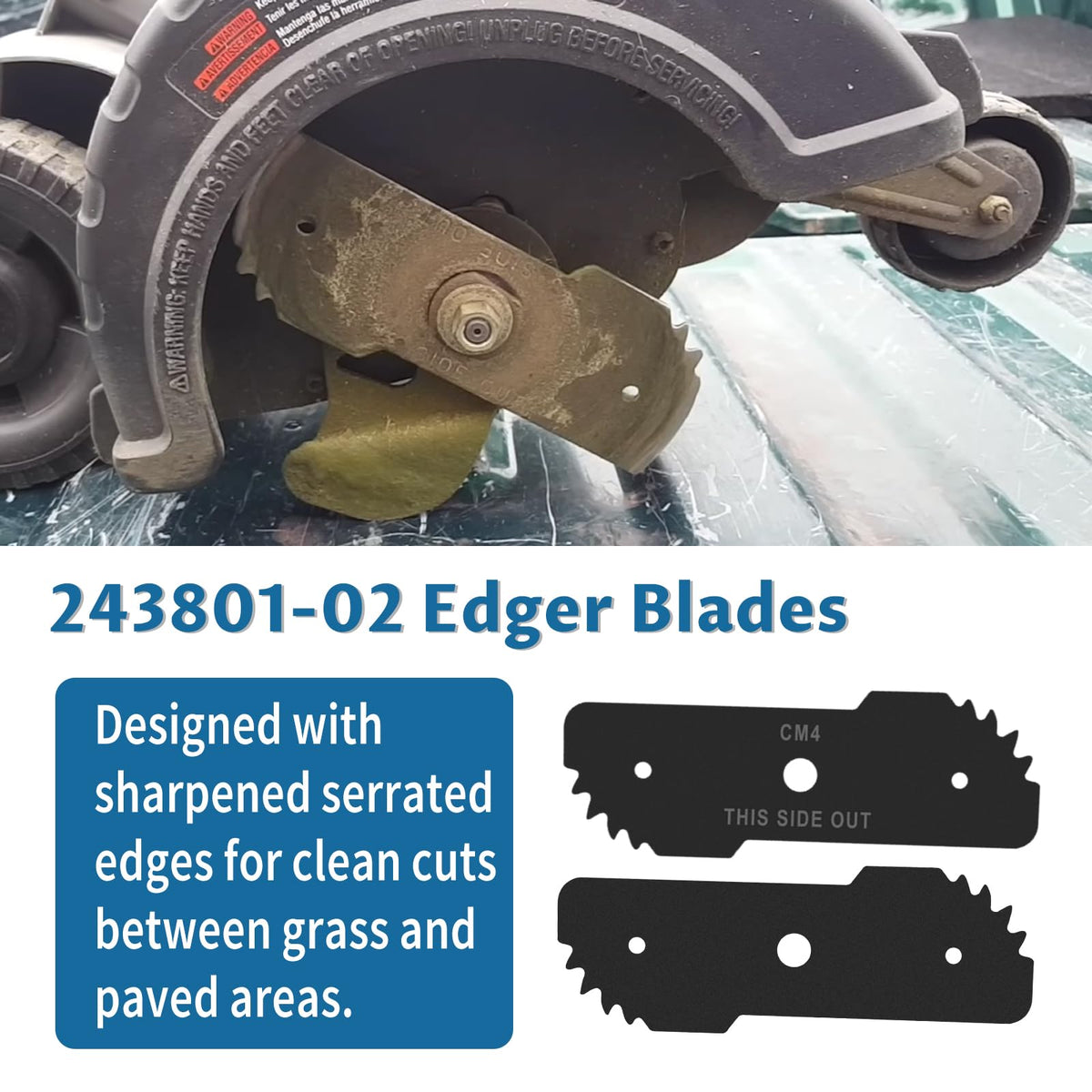 Bularie edger blade installation guide for simple setup.