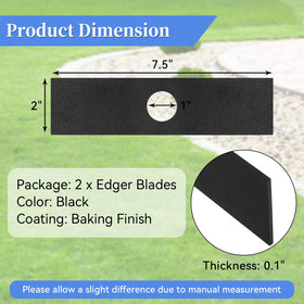 Two blades in packaging, ready for installation