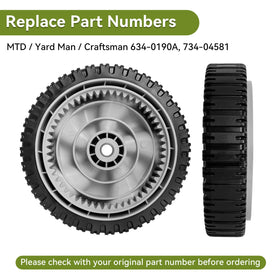 Bularie 8-inch front-drive wheel assembly for stable drive