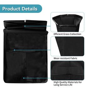 Bularie grass catcher bag side view shows durable construction