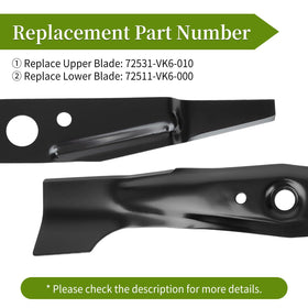 Bularie lower blade 72511-VK6-000 for Honda HRC models ensures balanced mowing.