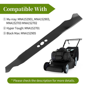 Bularie mower blade on deck demonstrating simple installation.