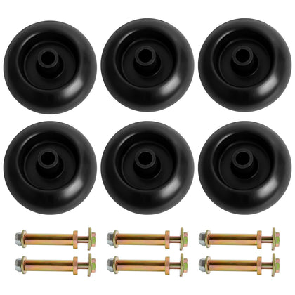 Bularie mower deck wheel kit with bolt for quick replacement.