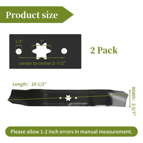 Bularie blades compatible with MTD LT-400 and Troy-Bilt Tuffy for versatile yard care