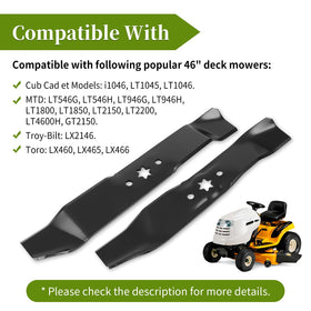 Bularie outer blades 942-04125 side view for precise mounting alignment.