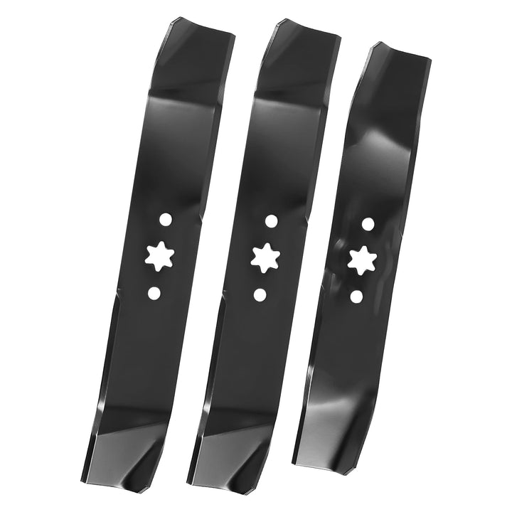 Bularie outer blades 942-04125 for 46-inch decks improve compatibility with select mowers.