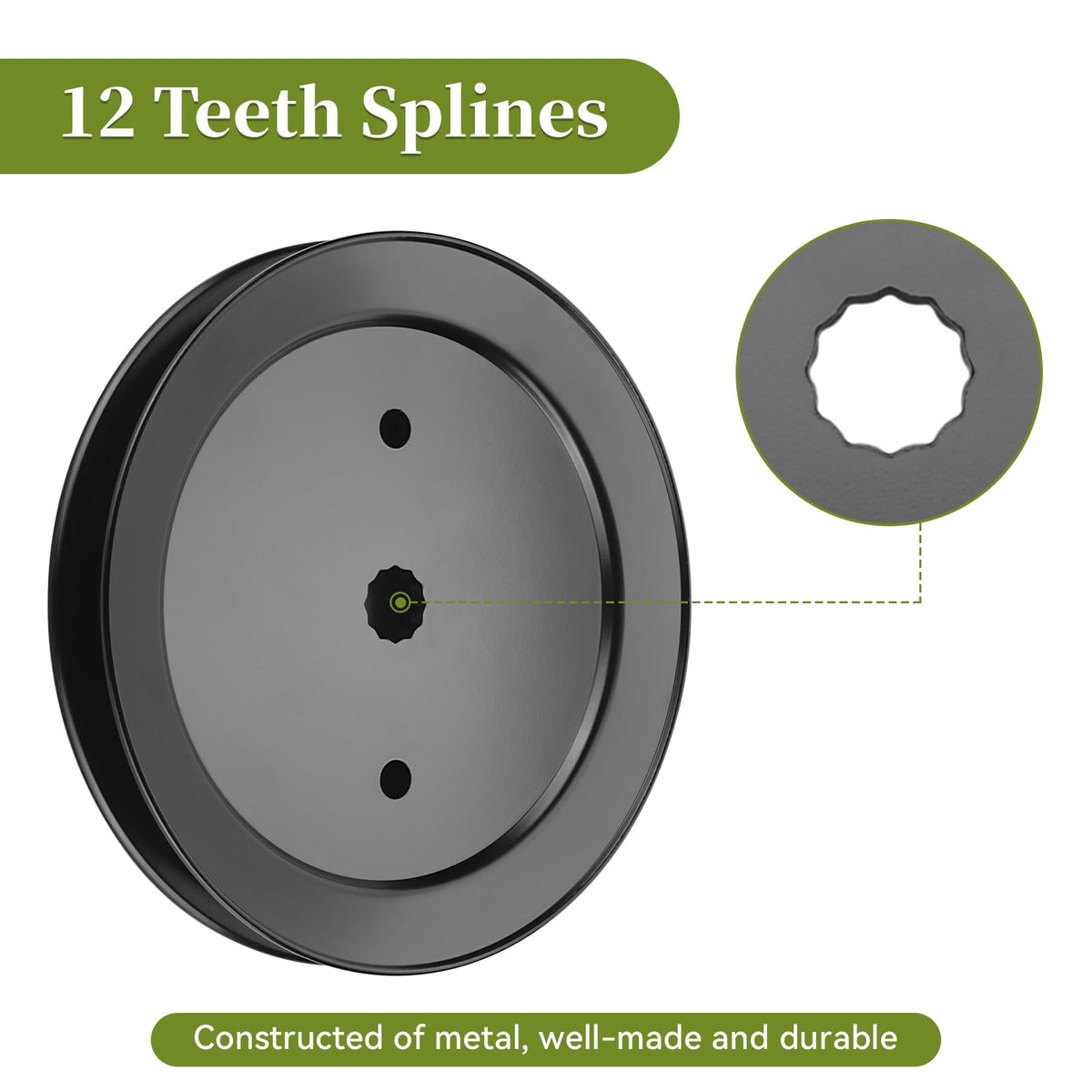 Bularie spindle pulley packaging with clear part numbers.